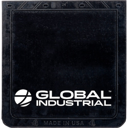 Global Industrial 24 in X 24 in, Rubber, Black 298704